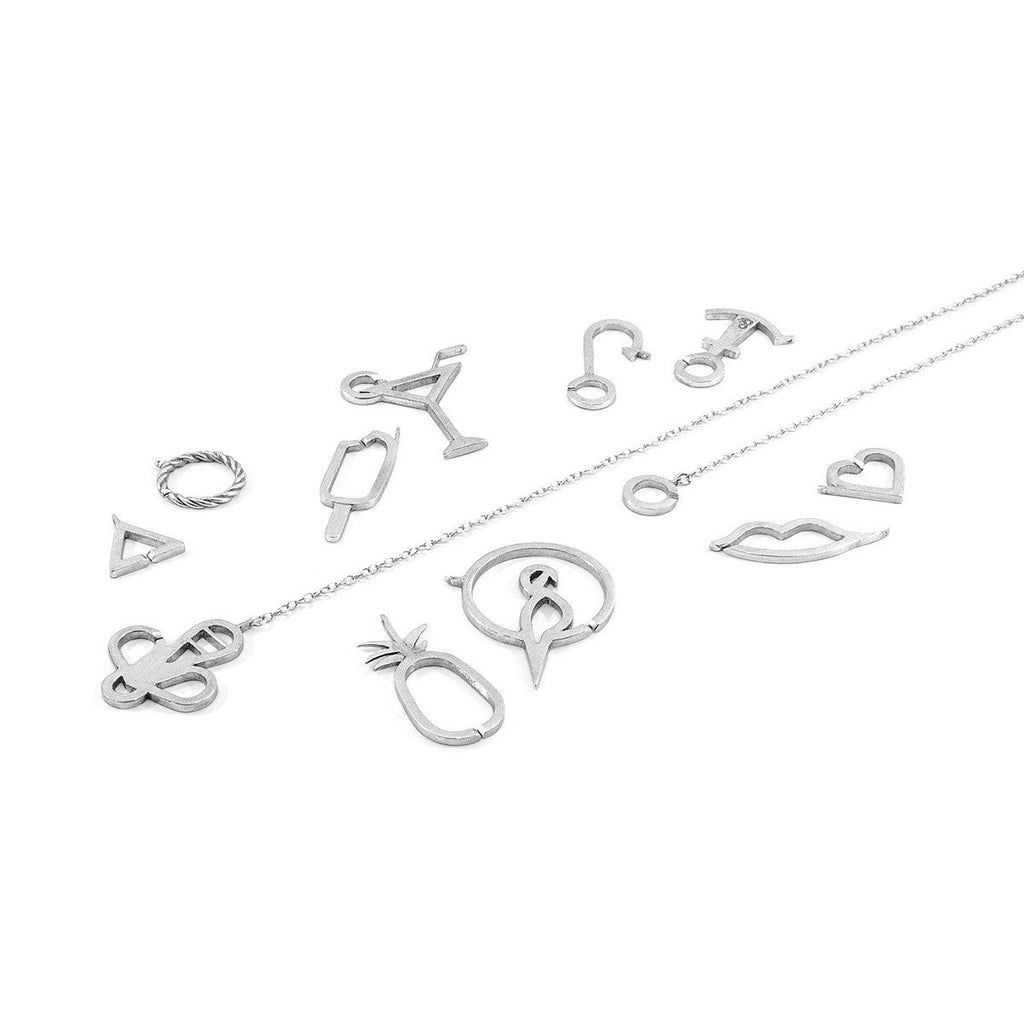 Perched Parrot Link Paradise Silver Necklace Pendant