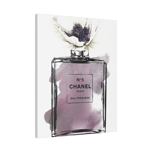 Coco Channel Perfume Art Canvas