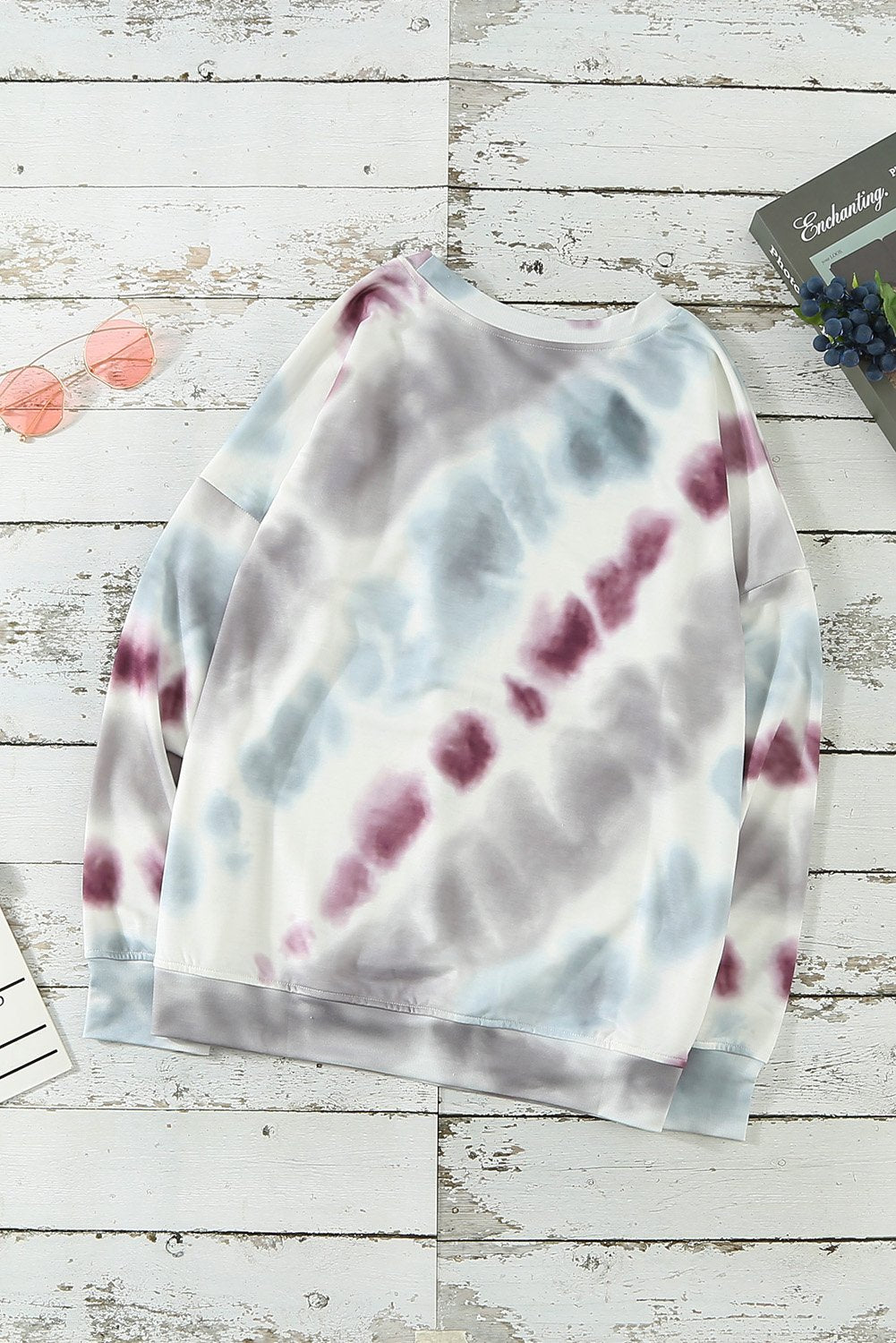 Casual Tie-dye Round Neck Sweatshirt