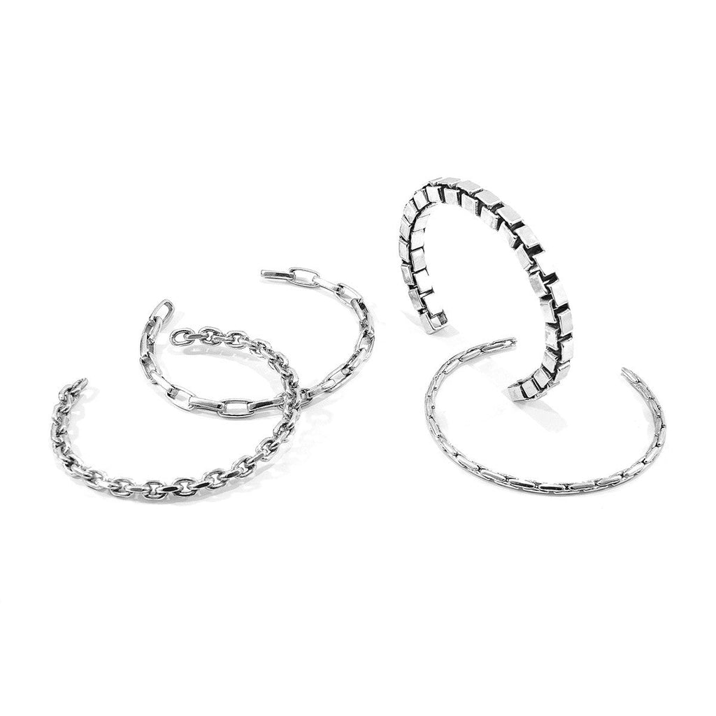 Mizzen Sail Silver Chain Bangle