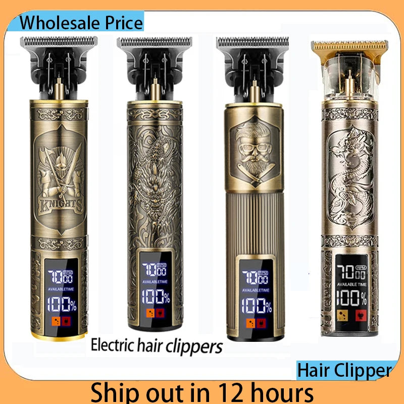 Vintage Hair Cutting Machine Cordless Trimmer portable USB Fast