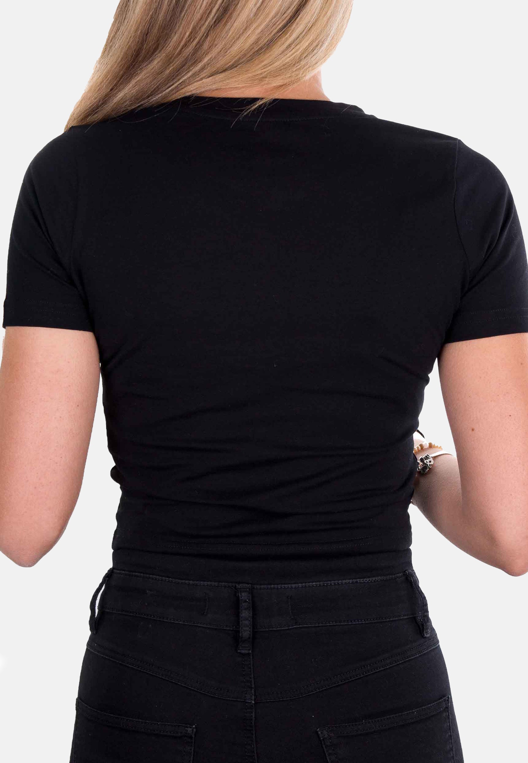 Crop stripedout  - black - Damen