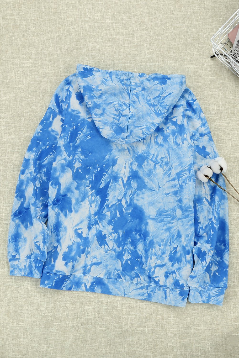 Tie-dye Print Pullover Hoodie