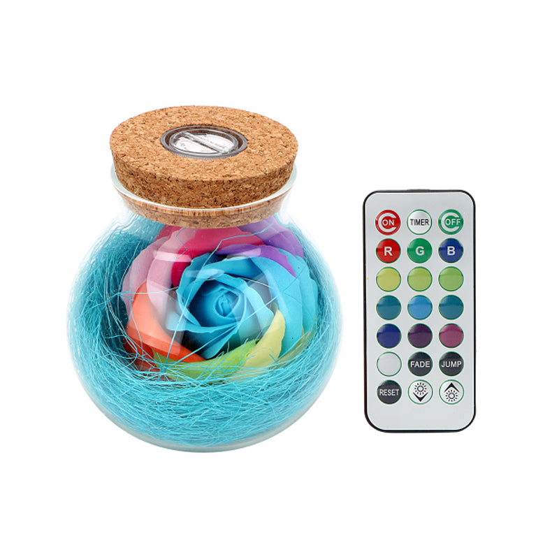 LED RGB Flower Lamp Desk light Xmas Gift Blue