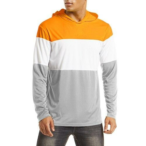 Men's UPF 50+ Sun Protection Hoodie Summer Lightweight Long Sleeve UV