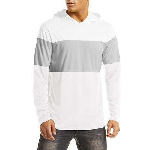 Men's UPF 50+ Sun Protection Hoodie Summer Lightweight Long Sleeve UV