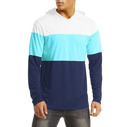 Men's UPF 50+ Sun Protection Hoodie Summer Lightweight Long Sleeve UV