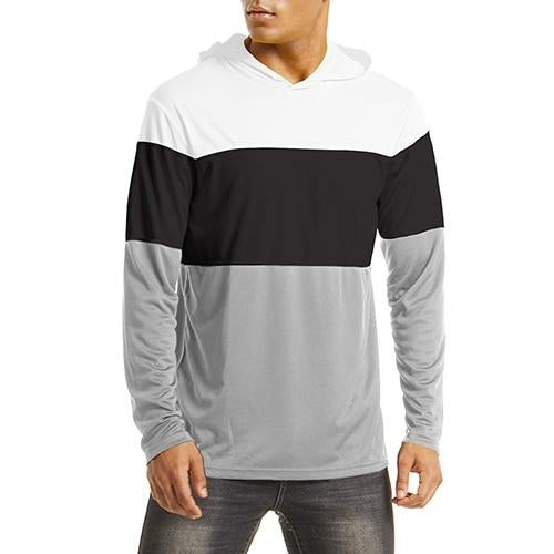 Men's UPF 50+ Sun Protection Hoodie Summer Lightweight Long Sleeve UV